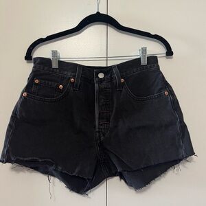 Levi’s Black Denim Women Shorts